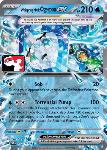 Wellspring Mask Ogerpon ex - 064/167 (064/167), Prize Pack Series Cards — Pokémon card price
