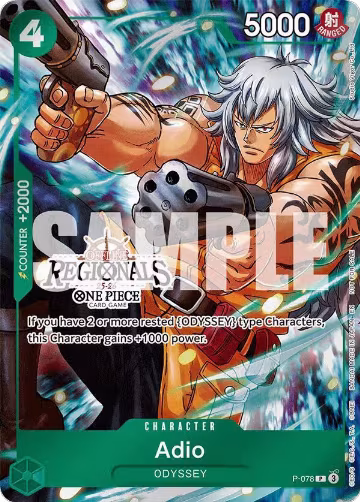 Adio (Offline Regional Participation Pack 2025 Vol.1) (P-078), One Piece Promotion Cards — One Piece card price