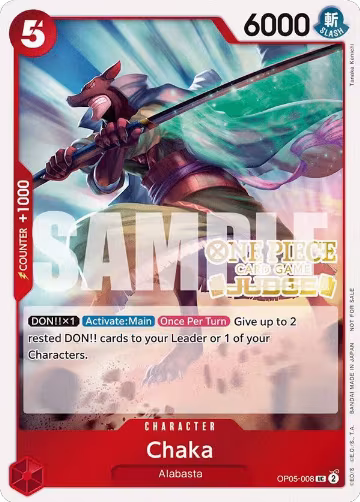 Chaka (Judge Pack Vol. 5) (OP05-008), One Piece Promotion Cards — One Piece card price
