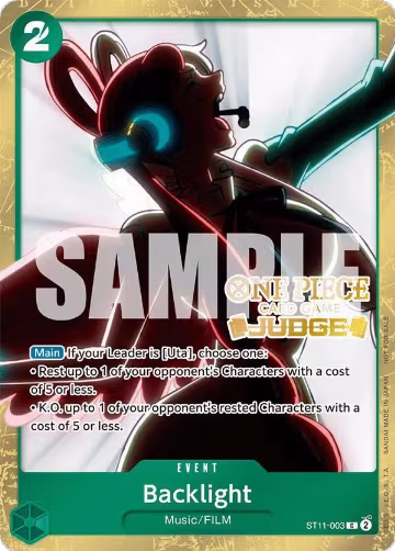 Backlight (Judge Pack Vol. 5) (ST11-003), One Piece Promotion Cards — One Piece card price