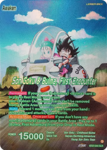 Son Goku // Son Goku & Bulma, First Encounter (SLR) (BT27-044), History of Z — DB Super card price