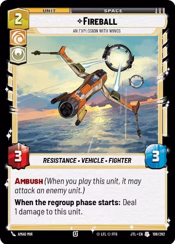 Fireball - An Explosion With Wings (198/262), Jump to Lightspeed — Star Wars card price