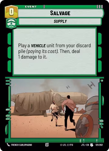Salvage (121/262), Jump to Lightspeed — Star Wars card price