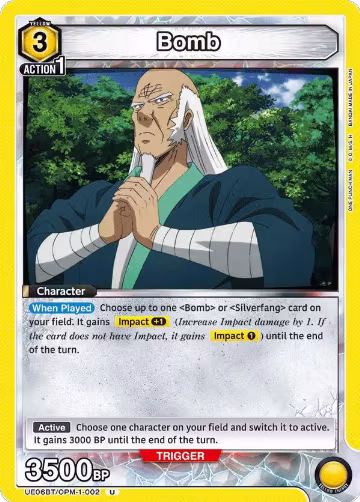 Bomb (002) (UE06BT/OPM-1-002), One Punch Man — Union Arena card price