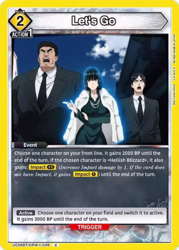 Let's Go (UE06BT/OPM-1-026), One Punch Man — Union Arena card price