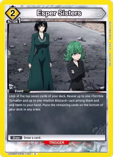 Esper Sisters (UE06BT/OPM-1-027), One Punch Man — Union Arena card price