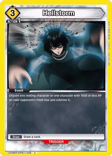 Hellstorm (UE06BT/OPM-1-028), One Punch Man — Union Arena card price