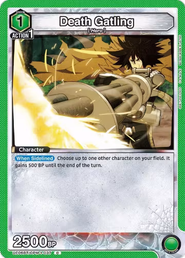 Death Gatling (UE06BT/OPM-1-037), One Punch Man — Union Arena card price