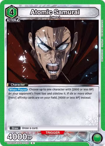 Atomic Samurai (UE06BT/OPM-1-038), One Punch Man — Union Arena card price
