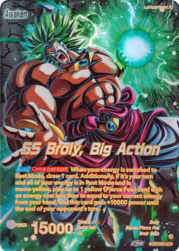 Broly // SS Broly, Big Action (SLR) (BT27-066), History of Z — DB Super card price