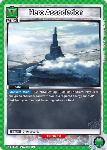 Hero Association (UE06BT/OPM-1-063), One Punch Man — Union Arena card price