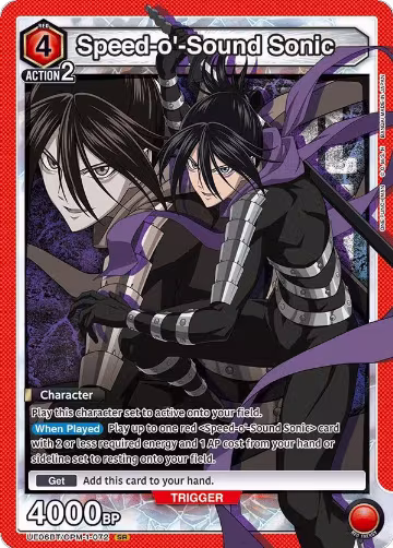 Speed-o'-Sound Sonic (072) (UE06BT/OPM-1-072), One Punch Man — Union Arena card price
