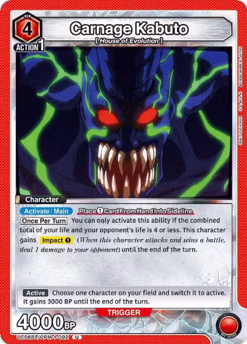 Carnage Kabuto (UE06BT/OPM-1-092), One Punch Man — Union Arena card price