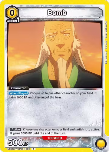 Bomb (UE06ST/OPM-1-001), One Punch Man Starter Deck — Union Arena card price