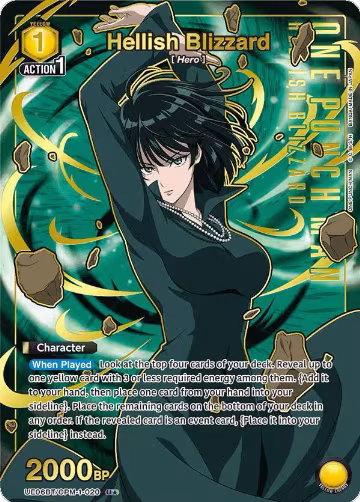 Hellish Blizzard (020) (U*) (UE06BT/OPM-1-020), One Punch Man — Union Arena card price