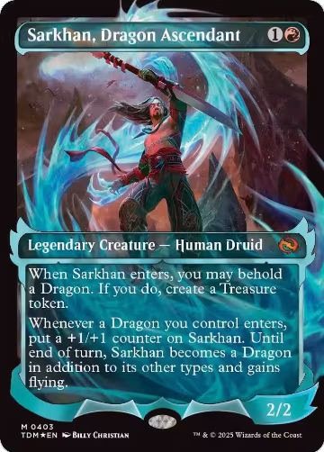 Sarkhan, Dragon Ascendant (0403) (Showcase) (403), Tarkir: Dragonstorm — Magic card price