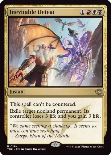 Inevitable Defeat (194), Tarkir: Dragonstorm — Magic card price