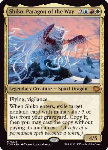 Shiko, Paragon of the Way (223), Tarkir: Dragonstorm — Magic card price