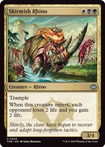 Skirmish Rhino (224), Tarkir: Dragonstorm — Magic card price