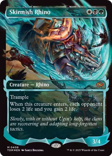 Skirmish Rhino (Showcase) (408), Tarkir: Dragonstorm — Magic card price