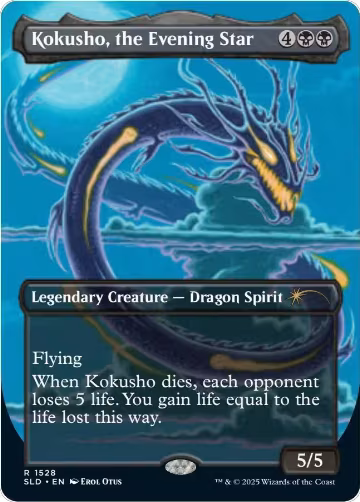 Kokusho, the Evening Star (Rainbow Foil) (1528), Secret Lair Drop Series — Magic card price