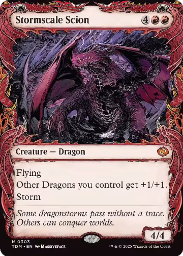 Stormscale Scion (Showcase) (303), Tarkir: Dragonstorm — Magic card price
