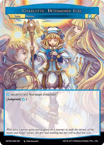 Charlotte, Determined Girl // Charlotte, the Mage of Sacred Spirit (MP02-069 JR), Masterpiece Collection 02 "Fates Reunited!" — Force of Will card price