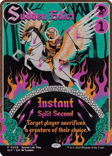 Sudden Edict (39), Secret Lair Showdown — Magic card price