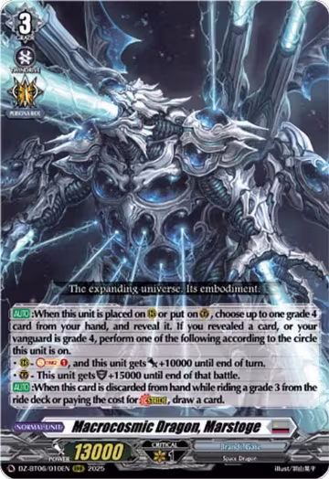 Macrocosmic Dragon, Marstoge (DZ-BT06/010EN), DZ-BT06: Generation Dragenesis — Vanguard card price
