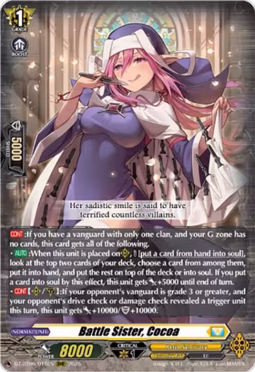 Battle Sister, Cocoa (DZ-BT06/015EN), DZ-BT06: Generation Dragenesis — Vanguard card price