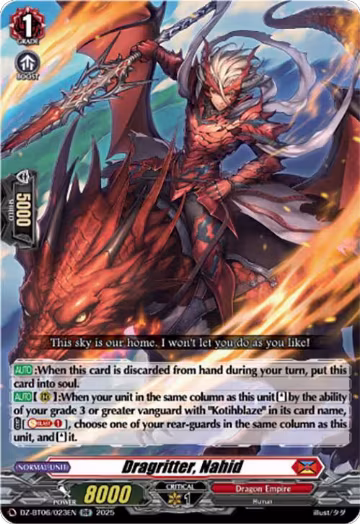 Dragritter, Nahid (DZ-BT06/023EN), DZ-BT06: Generation Dragenesis — Vanguard card price