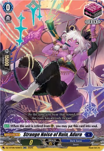 Strange Noise of Ruin, Aduro (DZ-BT06/028EN), DZ-BT06: Generation Dragenesis — Vanguard card price