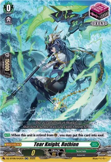 Tear Knight, Rothion (DZ-BT06/042EN), DZ-BT06: Generation Dragenesis — Vanguard card price