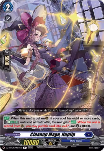 Cleanup Mage, Nuplip (DZ-BT06/051EN), DZ-BT06: Generation Dragenesis — Vanguard card price