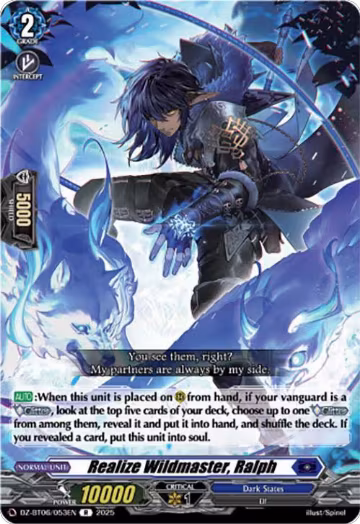 Realize Wildmaster, Ralph (DZ-BT06/053EN), DZ-BT06: Generation Dragenesis — Vanguard card price