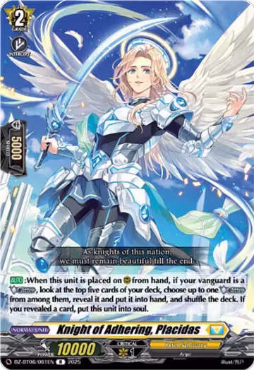 Knight of Adhering, Placidas (DZ-BT06/061EN), DZ-BT06: Generation Dragenesis — Vanguard card price