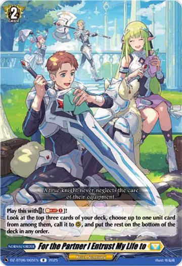 For the Partner I Entrust My Life to (DZ-BT06/065EN), DZ-BT06: Generation Dragenesis — Vanguard card price
