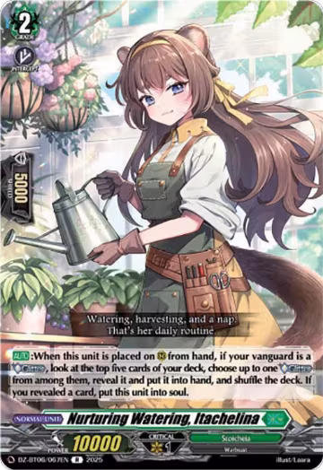 Nurturing Watering, Itachelina (DZ-BT06/067EN), DZ-BT06: Generation Dragenesis — Vanguard card price