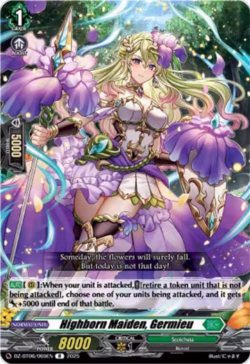 Highborn Maiden, Germieu (DZ-BT06/069EN), DZ-BT06: Generation Dragenesis — Vanguard card price