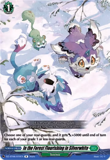 In the Forest Flourishing in Silverwhite (DZ-BT06/070EN), DZ-BT06: Generation Dragenesis — Vanguard card price