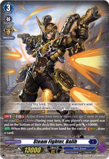 Steam Fighter, Balih (EXC) (DZ-BT06/EX09EN), DZ-BT06: Generation Dragenesis — Vanguard card price