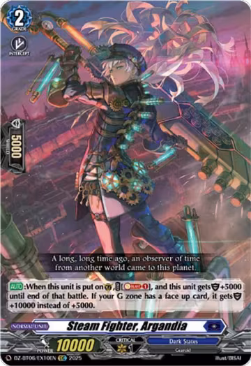 Steam Fighter, Argandia (EXC) (DZ-BT06/EX10EN), DZ-BT06: Generation Dragenesis — Vanguard card price