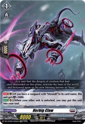Herbig Claw (EXC) (DZ-BT06/EX25EN), DZ-BT06: Generation Dragenesis — Vanguard card price
