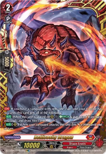 Bellicosity Dragon (FFR) (DZ-BT06/FFR03EN), DZ-BT06: Generation Dragenesis — Vanguard card price