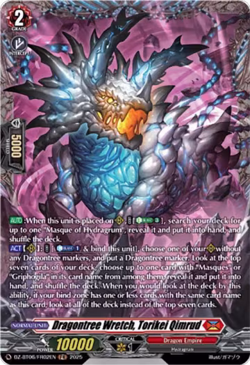 Dragontree Wretch, Torikei Qimrud (FR) (DZ-BT06/FR02EN), DZ-BT06: Generation Dragenesis — Vanguard card price