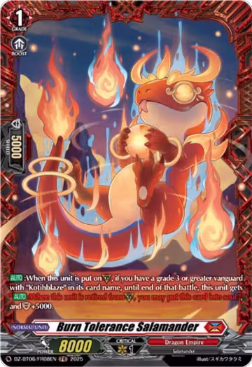 Burn Tolerance Salamander (FR) (DZ-BT06/FR08EN), DZ-BT06: Generation Dragenesis — Vanguard card price