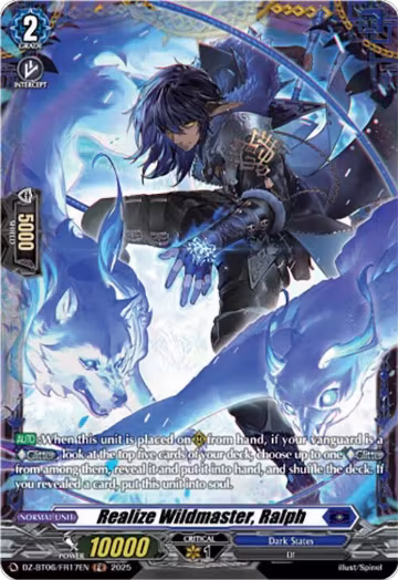 Realize Wildmaster, Ralph (FR) (DZ-BT06/FR17EN), DZ-BT06: Generation Dragenesis — Vanguard card price