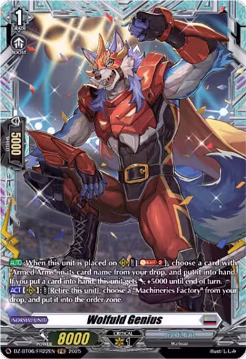 Wolfuld Genius (FR) (DZ-BT06/FR22EN), DZ-BT06: Generation Dragenesis — Vanguard card price