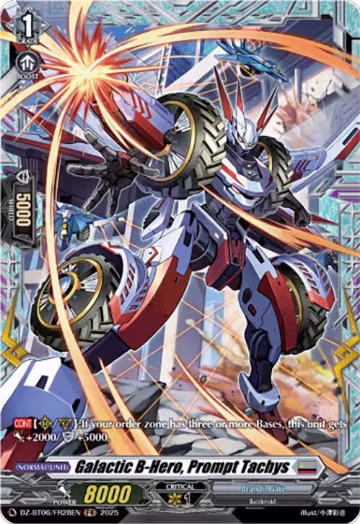 Galactic B-Hero, Prompt Tachys (FR) (DZ-BT06/FR28EN), DZ-BT06: Generation Dragenesis — Vanguard card price