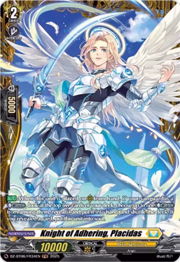 Knight of Adhering, Placidas (FR) (DZ-BT06/FR34EN), DZ-BT06: Generation Dragenesis — Vanguard card price